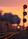 Nickel  Plate sunset at Mardenis, Indiana 
