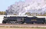 Westbound 765 in great light as the train eased along near Clymers, waiting on a freight train to get in the clear ahead 