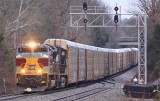 Westbound 289 with Lackawanna 1074 leading at East Waddy