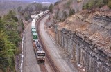 285 passes through the cut at Garlands Bend 