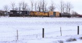 A 8500 HP local...NS TD-90 heads North through Moreland after working the gas plant