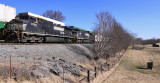 264 and 295 meet at Palm on a COLD March afternoon 