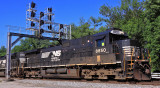 Northbound 216 under the signals at Junction City