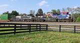NS 6920, The Veterans Unit, leads Eastbound 285 at Waddy, KY 
