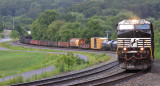 112 winds around the big curve at Laurel