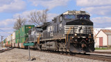 NS 285 races through Lawrenceburg on a cold April afternoon 