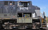 NS 9576 sits in the house track at Waddy after it failed on 61A the night before 
