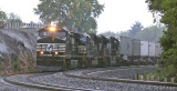 216 rolls up the new #1 track at Elihu as a heavy rain falls 