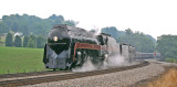 The sound was amazing as 611 pounded up the mountain at 6 or 7mph at Shawsville 