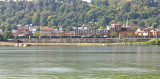 A TTI coal train on the C&O mainline at Maysville, as seen from across the Ohio River 