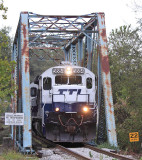 Southbound crossing the river at Millersburg 