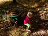 Cassie helping to dig vernal