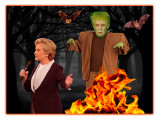 FrankenTrump Stalks Hillary in Second Debate