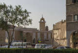 Old city, minaret and traffic