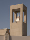 Unusual minaret, residential area