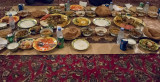 The dinner spread