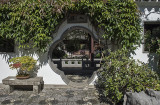 Lan Su Chinese Garden, through a flower