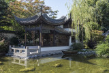 Lan Su Chinese Garden, pavilion with a boat