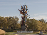 The Beckoning, entry sculpture by Albert Paley