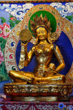 Tara Mandala Machig Labdron statue on altar