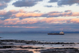 Ship on the St Lawrence River