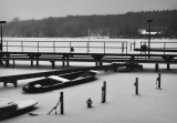 Frozen Wansee lac, near Arnulfs house.