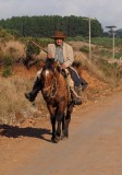 Gaucho on the road to Cambará do Sul, after visiting Itaimbezinho.