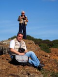 Sidney (closest) and Leao, at Torres beach. 