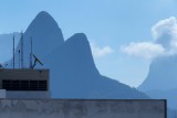 The Dois Irmãos (Two Brothers) mountains, viewed from our hotel. 