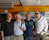 The trip last photo of the group; at Santa Amaro, near Florianópolis.