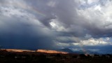 Moab Rim Storm & Rainbow