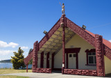 maori house along the road