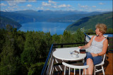 Enjoying the view over the Innvikfjord.........