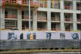 Photo wall by the river Spree......