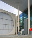 Part of the new Bundestag seen from the river.......