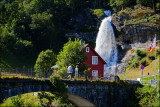Eva and our youngest Jonas at Steinsdalsfossen,Hardanger....