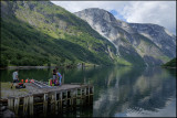 Hiking kids in the Nryfjord......