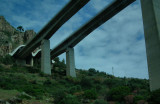 Sicily has lots of motorway tunnels and bridges like this one near Cephalu