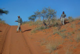 Prince and Richard our guides searching for aardvark