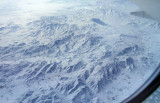 View from plane over Karakorams or Pamirs