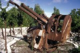 WWII Japanese AA gun on Command Ridge