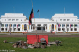 Aboriginal Tent Embassy outside Old Parliament House