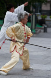 Morning tai chi on the Bund
