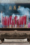 Incense burner at a temple