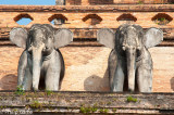 Detail of Wat Chedi Luang, Chiang Mai