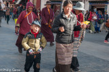 Pilgrims on the Barkhor circuit, Lhasa