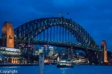 Harbour Bridge at night from Circular Quay, Sydney
