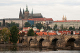 Prague Castle (Prazsky Hrad) and the 14th-century Charles Bridge (Karluv Most)
