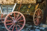 Traditional farm wagon at a folk museum
