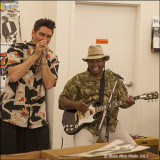Bob Corritore & Dave Riley at Zia Records -- July 2013
